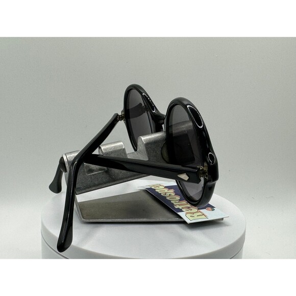Vintage Refurbished Eyeglasses | Round Plastic Frame Grey Lenses Retro 1960’s main image 5